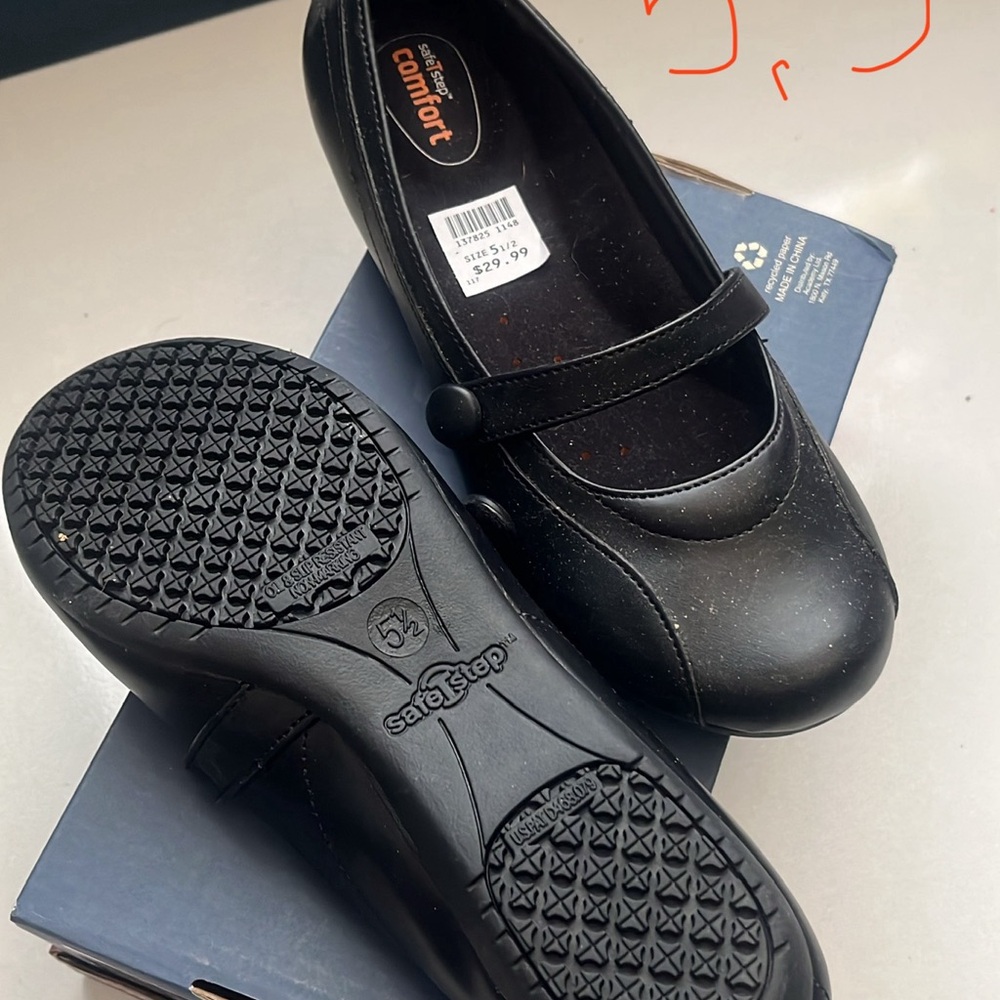 SafeStep Black Mary Jane Shoes